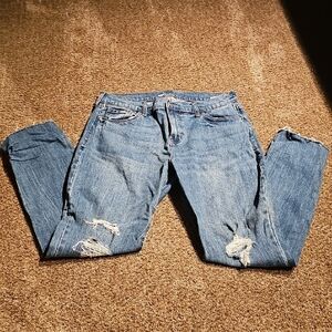 Old Navy Boyfriend Distressed Jeans. Size 10